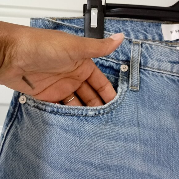 Frame Le Jane Wide Leg Jeans Size 29 Womens Blue Denim - Picture 5 of 13